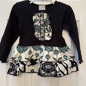 Ann Loren Girl’s Toddler 2/3T Ruffled Blouse